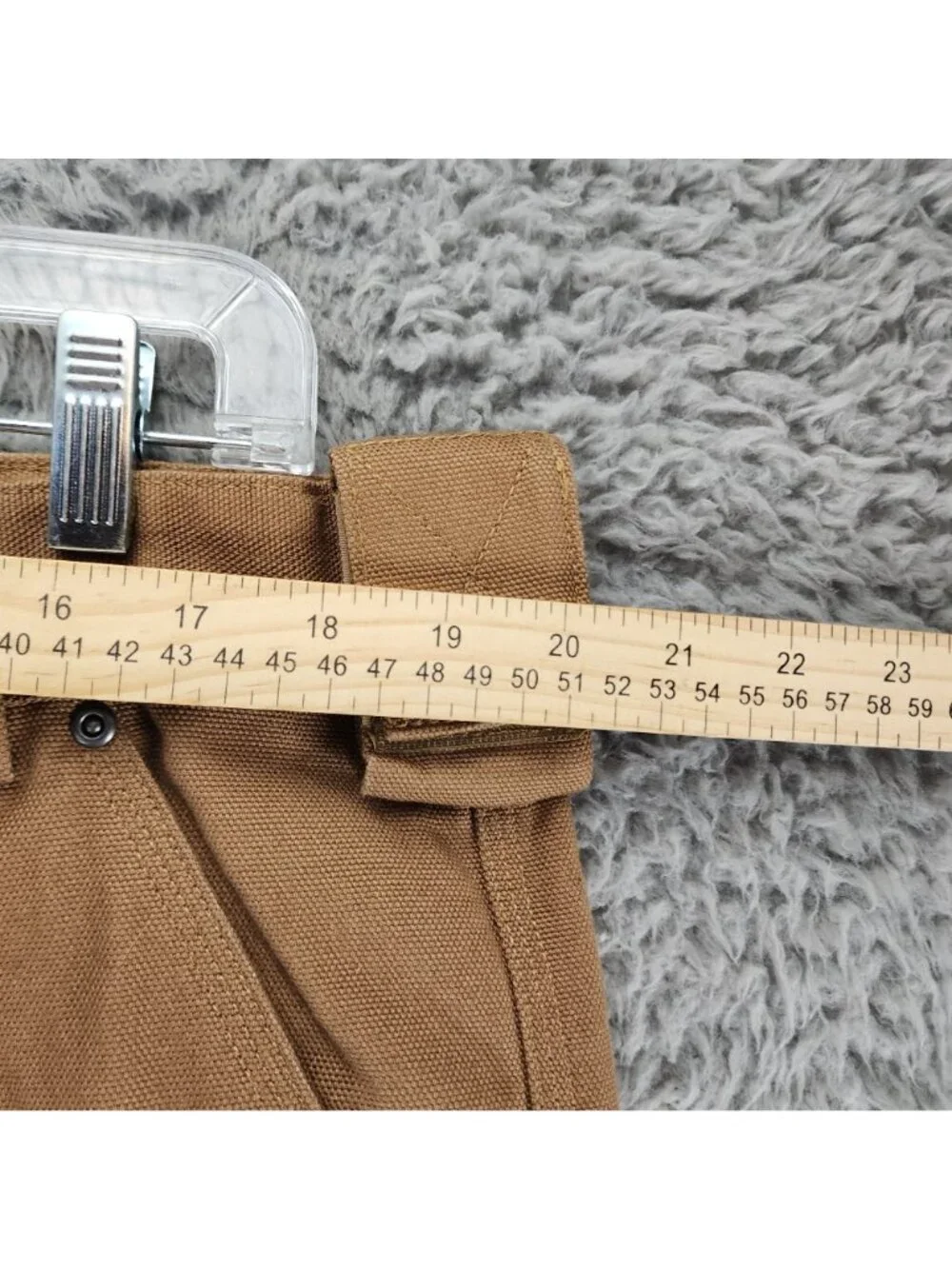 Duluth Pants Mens 40x30 Brown Double Knee Cotton Mid Rise Cargo